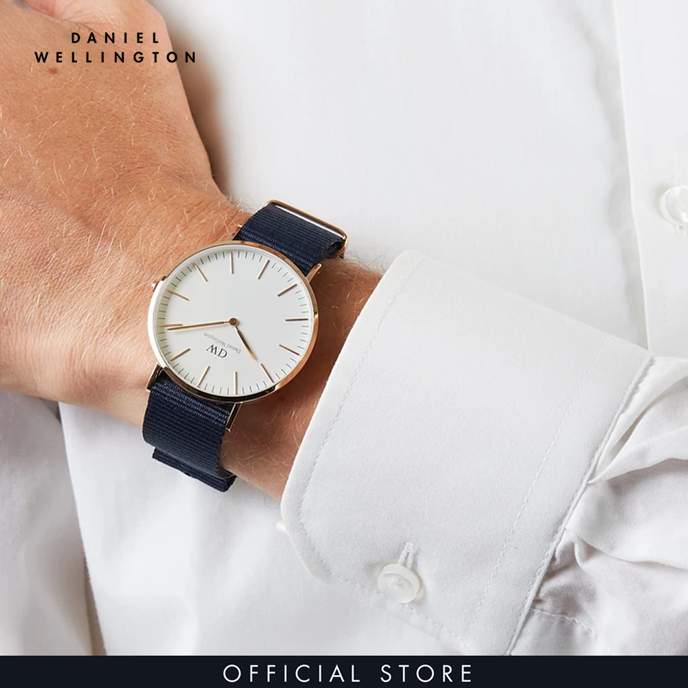 Đồng hồ Nam Daniel Wellington dây vải nato - Classic Bayswate 40mm DW00100275