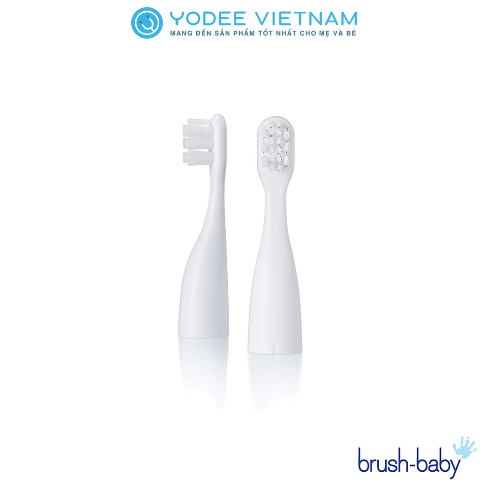 Brush-Baby Bộ 2 đầu bàn chải thay thế tiện dụng cho bàn chải điện GoKidz (Từ 3 tuổi)