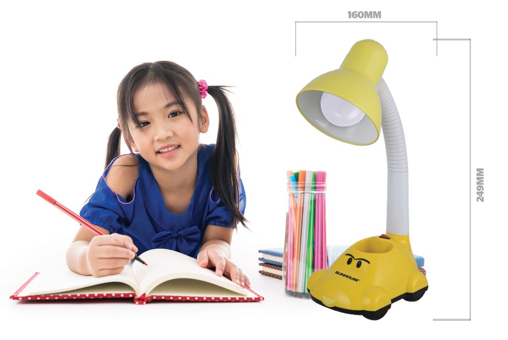 Đèn Bàn Sunhouse SHE-19LED-A6 Kèm Bóng Đèn Led - Chính Hãng