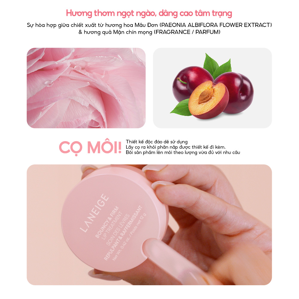 [MỚI] Son Dưỡng Môi Căng Mọng Tăng Cường Collagen Laneige Bouncy &amp; Firm Lip Treatment 12g