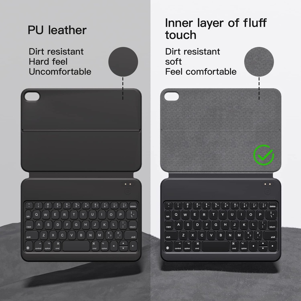 A1872 - Bàn phím Bluetooth GOOJODOQ cho iPad Bàn phím Case Mini 6 với ma thuật không dây có thể tháo rời từ tính