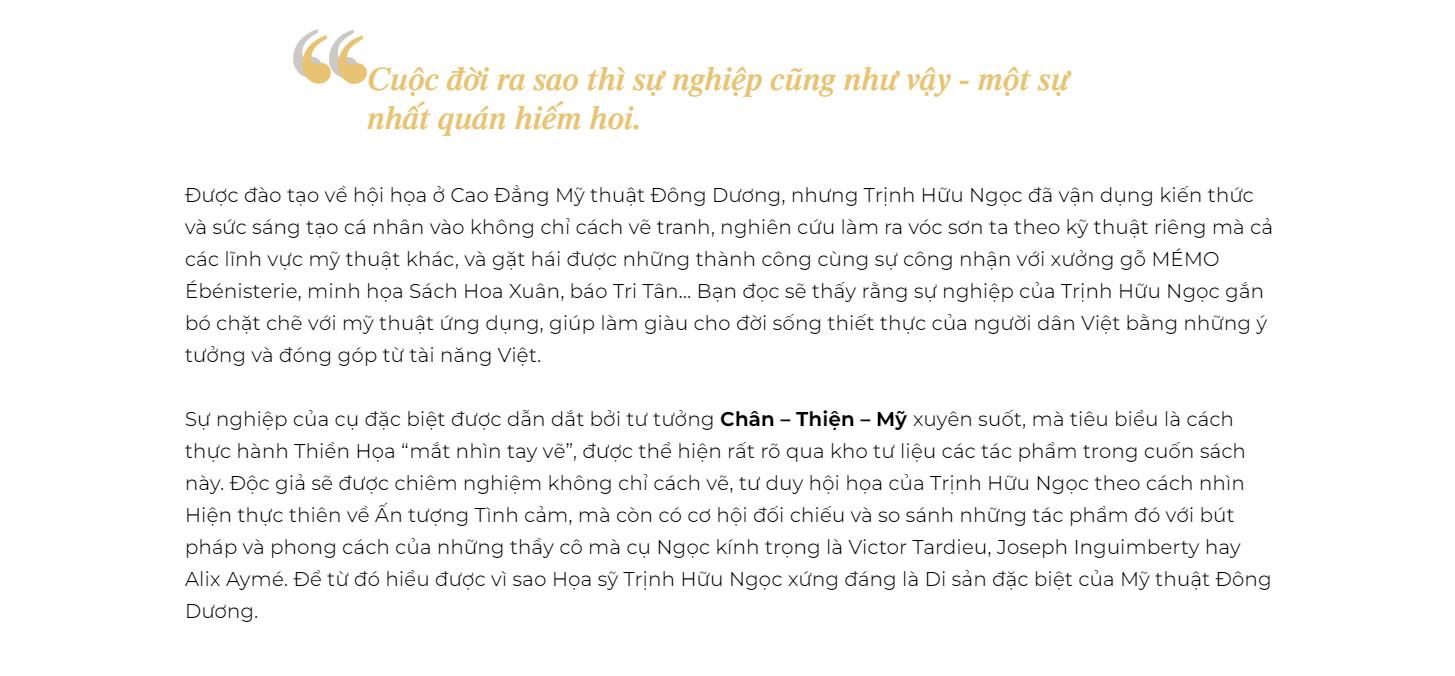 Họa Sỹ Trịnh Hữu Ngọc - Di Sản Đặc Biệt Của Mỹ Thuật Đông Dương (Omega Plus) - Bản Quyền