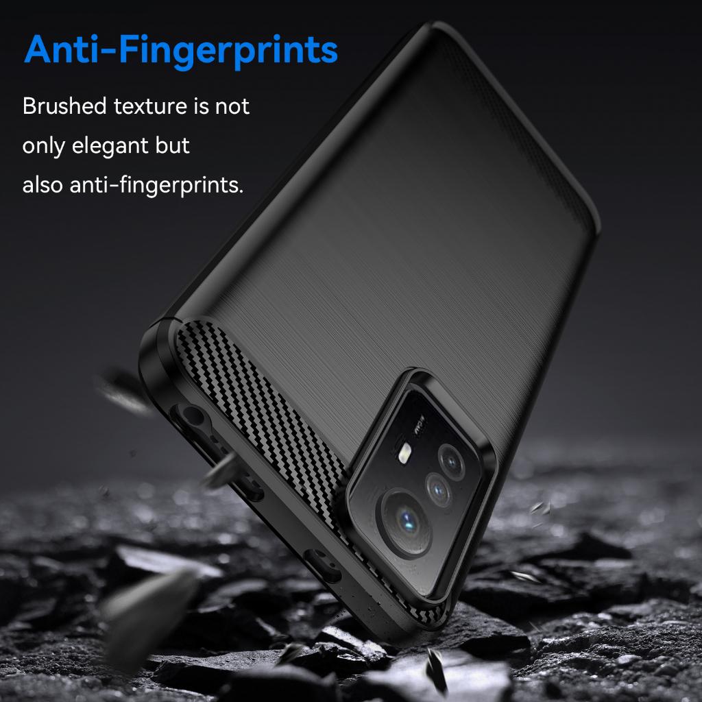 Ốp lưng Xiaomi Redmi Note 12s, Ốp silicone mềm Carbone phay xước chống sốc chống vân tay cho Redmi Note 12s