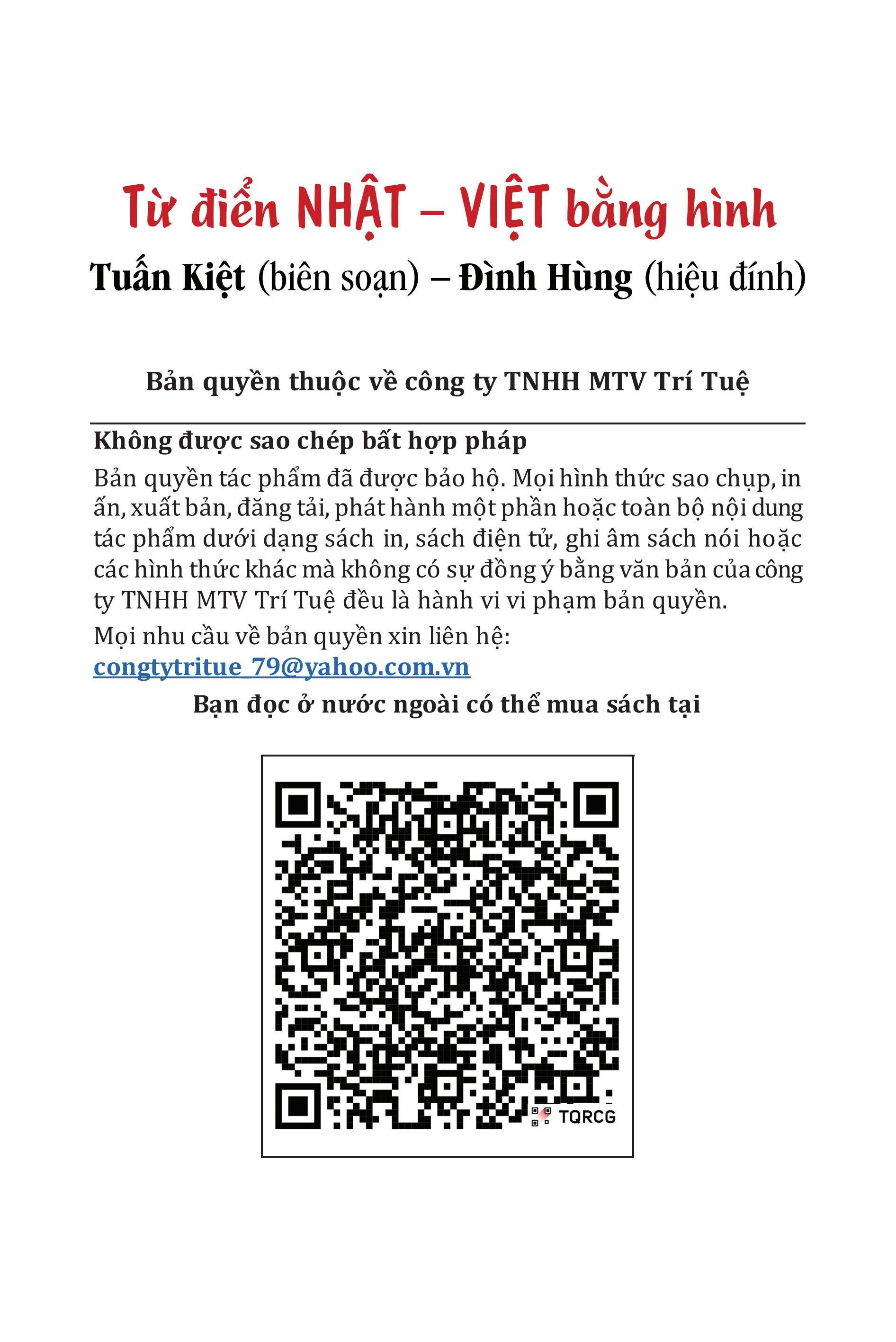 Sách - Từ Điển Nhật-Việt Bằng Hình - Phiên Bản Màu