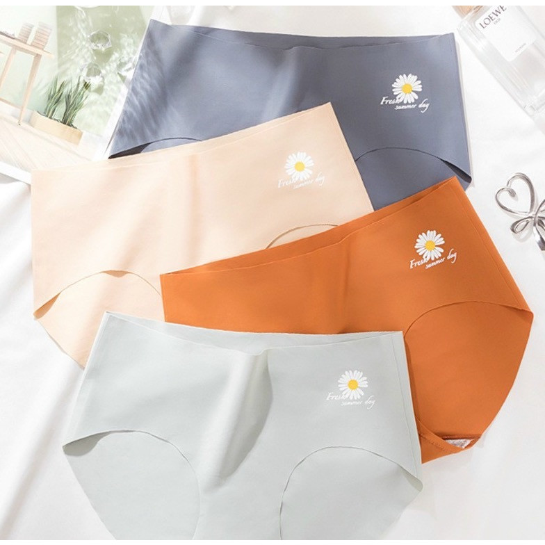SET 5 Quần Lót Nữ su đúc thun lạnh, không đường may hoa cúc