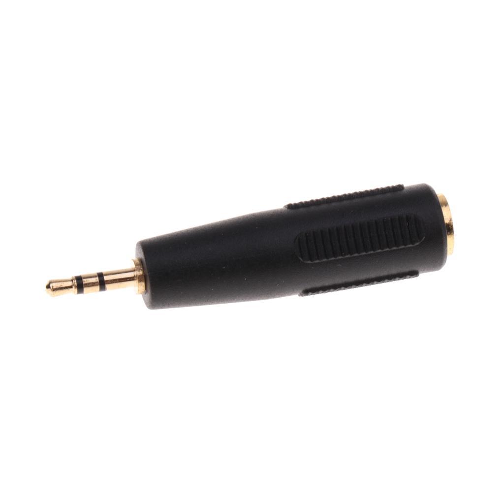 3.5mm to 2.5mm Stereo Audio Headphone Earphone   Adapter Converter Black
