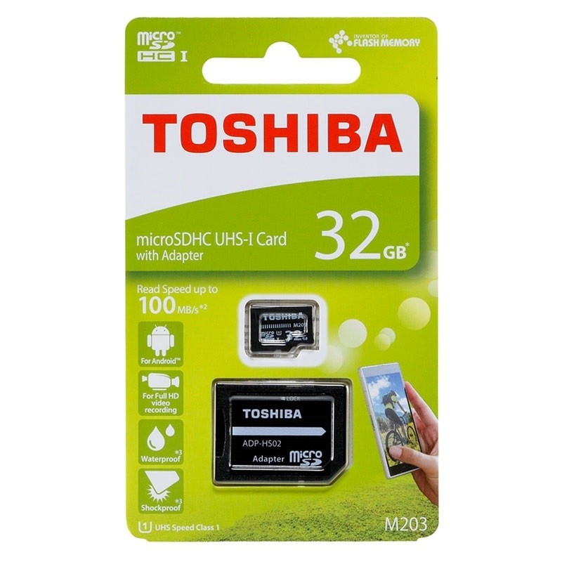 Thẻ nhớ Toshiba MicroSD EXCERIA M203 UHS-1 Class 10 100MB/s (Kèm Adapter)- Hàng Chính Hãng - 64GB