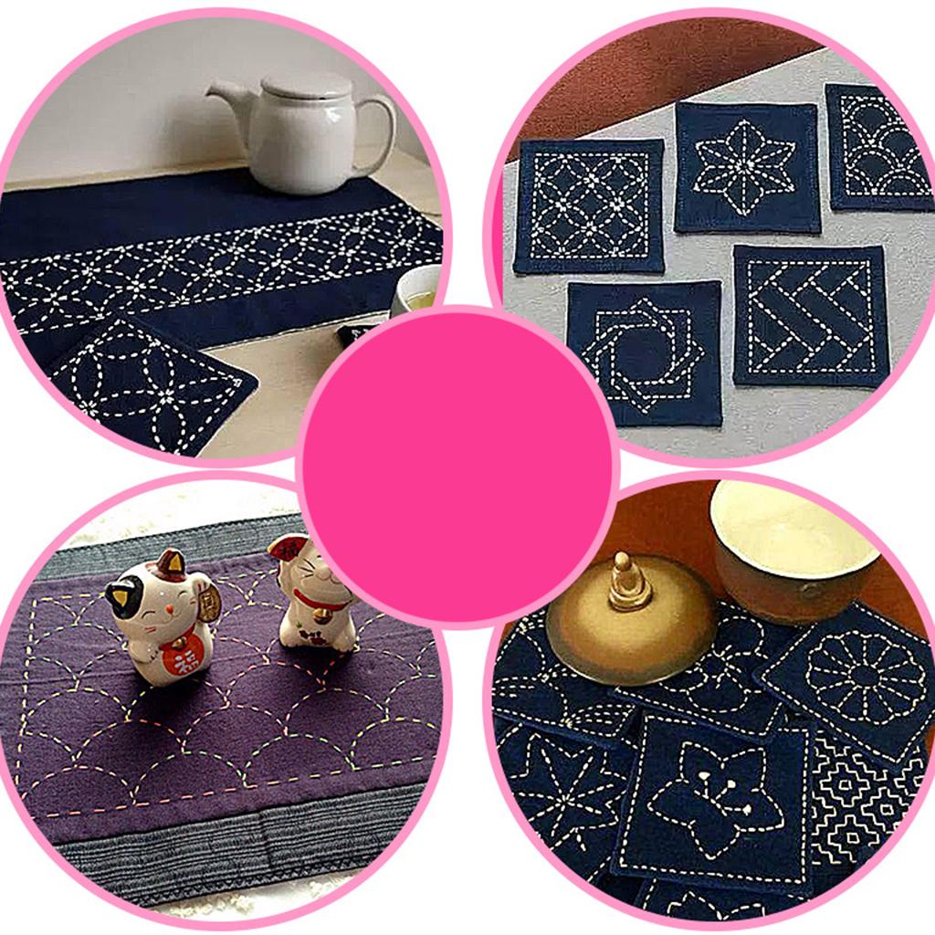 2x Flower Drawing Template Stencil for Quilting Embroidery Patchwork Sewing