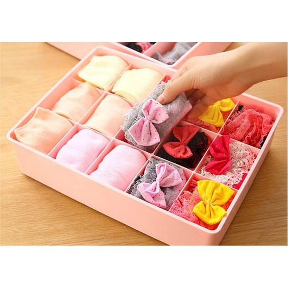 Hộp đựng đồ lót,tất vớ,găng tay 15 ngăn