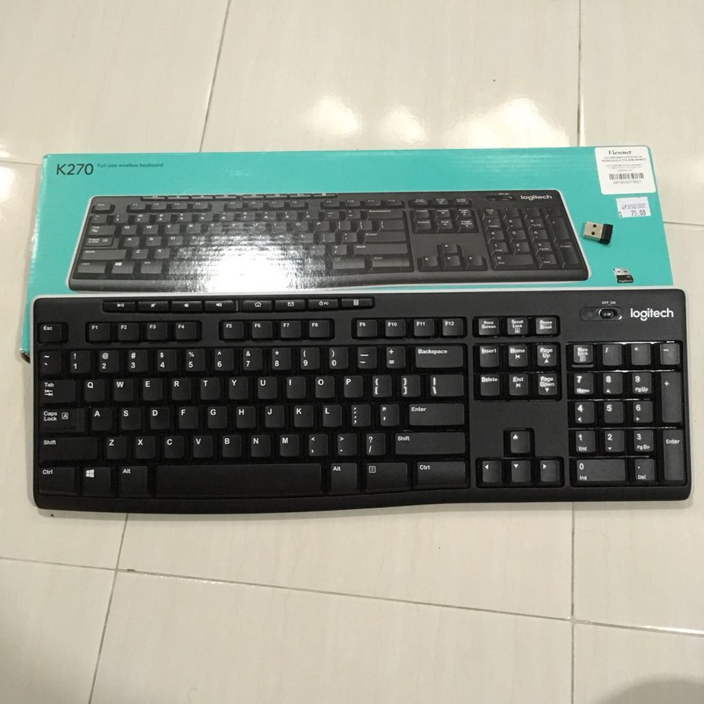 Bàn phím Logitech K270 Không Dây - Hàng chính hãng