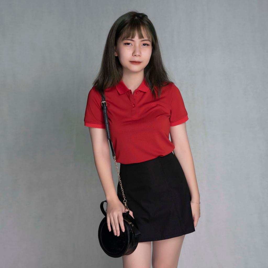 Áo polo cặp đôi nam nữ local brand tay ngắn cổ bẻ thể thao basic, áo cặp bạn thân cá sấu poly logo thêu GIFASHION
