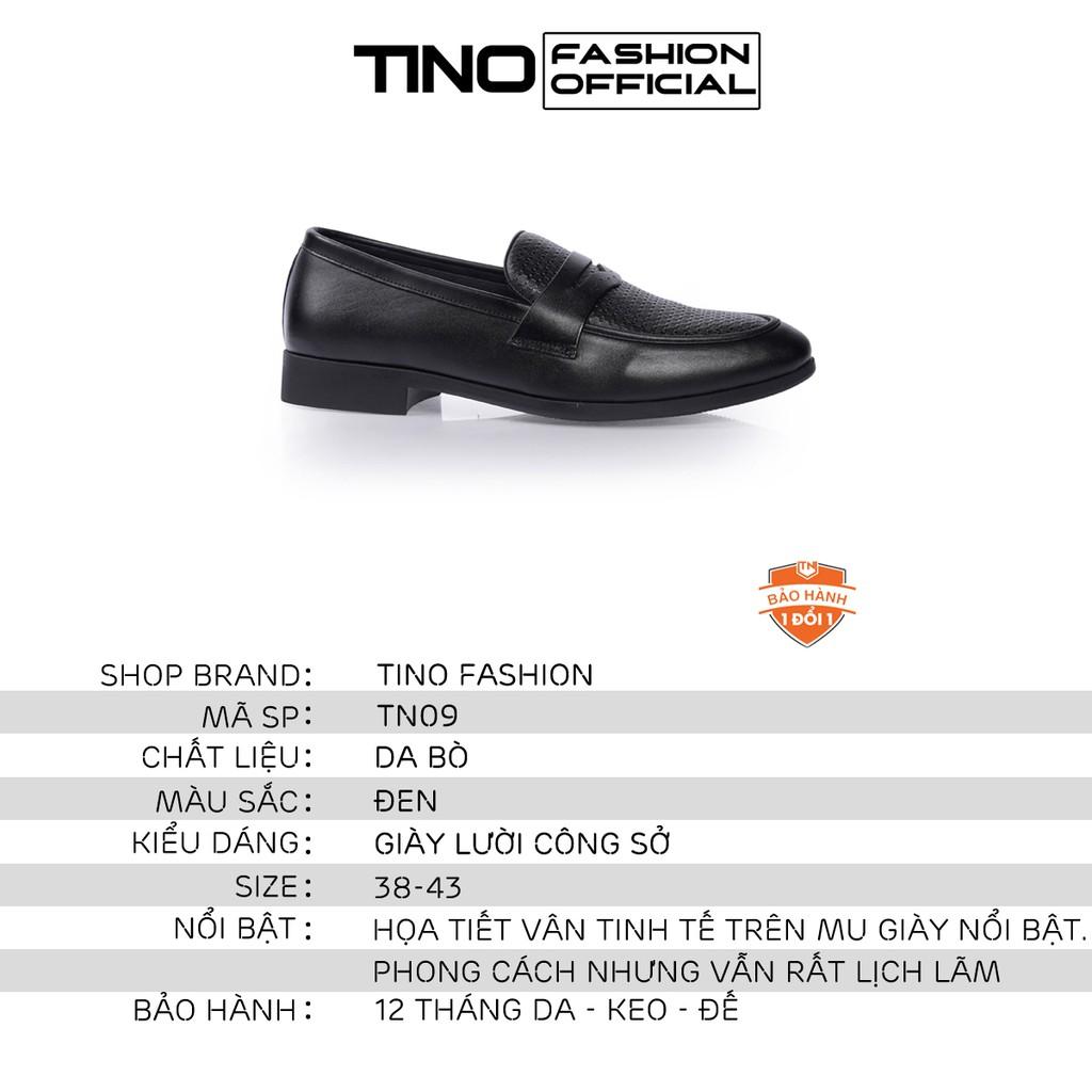 Giày lười giày công sở da bò cao cấp sở da bò TN09
