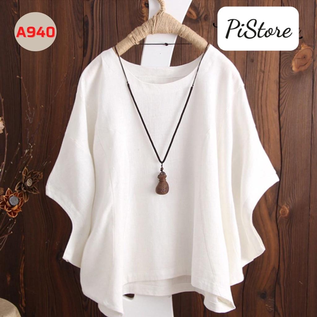 ️Có Big Size️ Áo Kiểu Trung Niên Trẻ Trung Tay Cánh Dơi Form Rộng Giấu Bụng Hàn Quốc,Thời Trang U30+