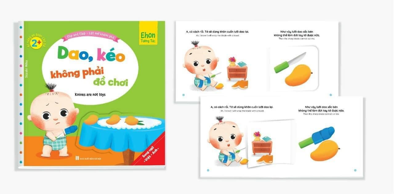 Bộ Ehon tương tác lật mở – Kỹ năng an toàn cho bé