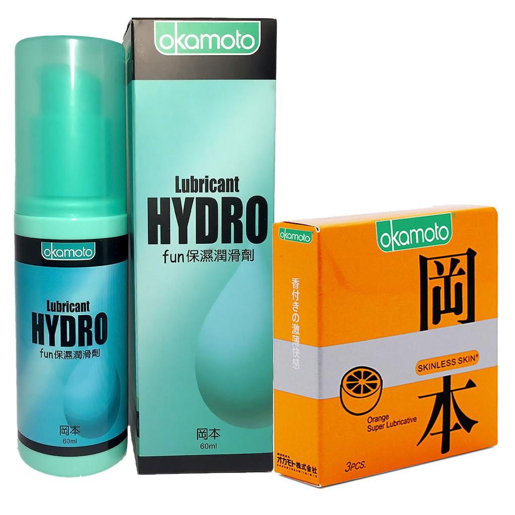 Gel Bôi Trơn Okamoto Lubricant Hydro Gel Gốc Nước 60ml - Tặng 1 hộp cam 3 cái