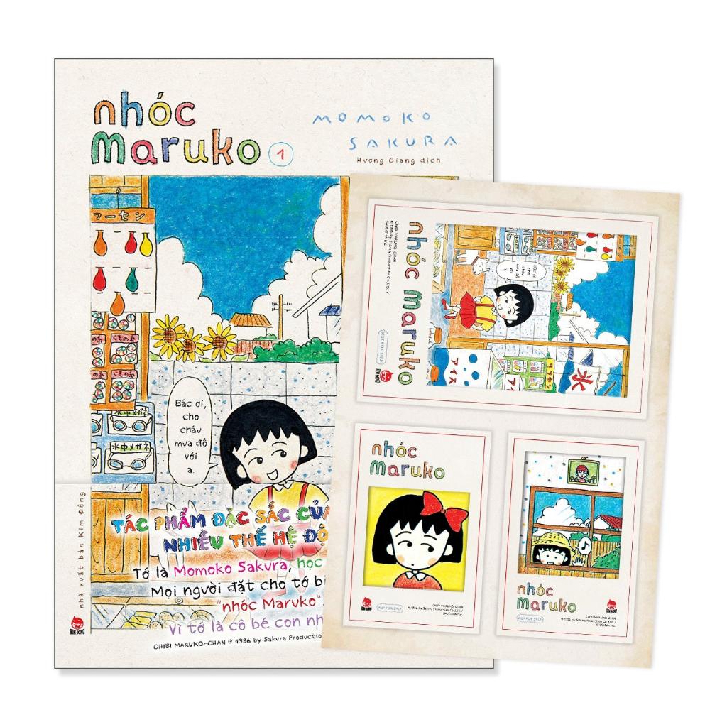 Truyện tranh Nhóc Maruko - Lẻ tập 1 2 3 4 5 6 7 8 - Tặng Kèm Set Card Polaroid  - NXB Kim Đồng