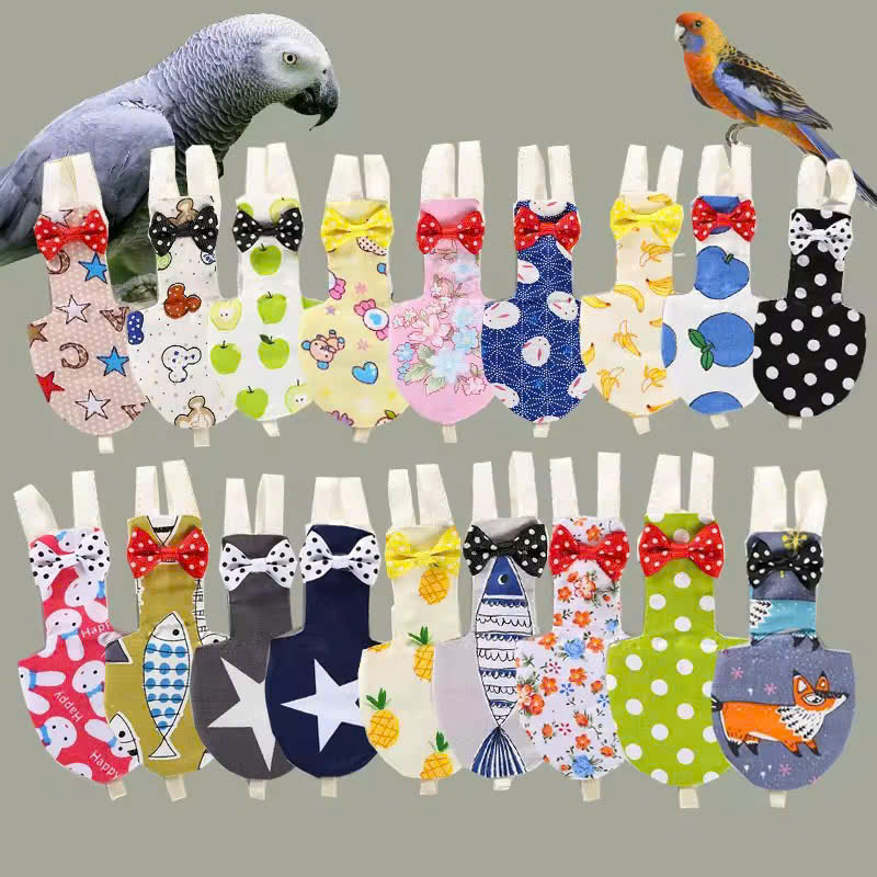 QUẦN ÁO TÃ CHO CHIM CẢNH DỄ THƯƠNG MÃ 1 XINH XẮN CHO THÚ CƯNG CHIM