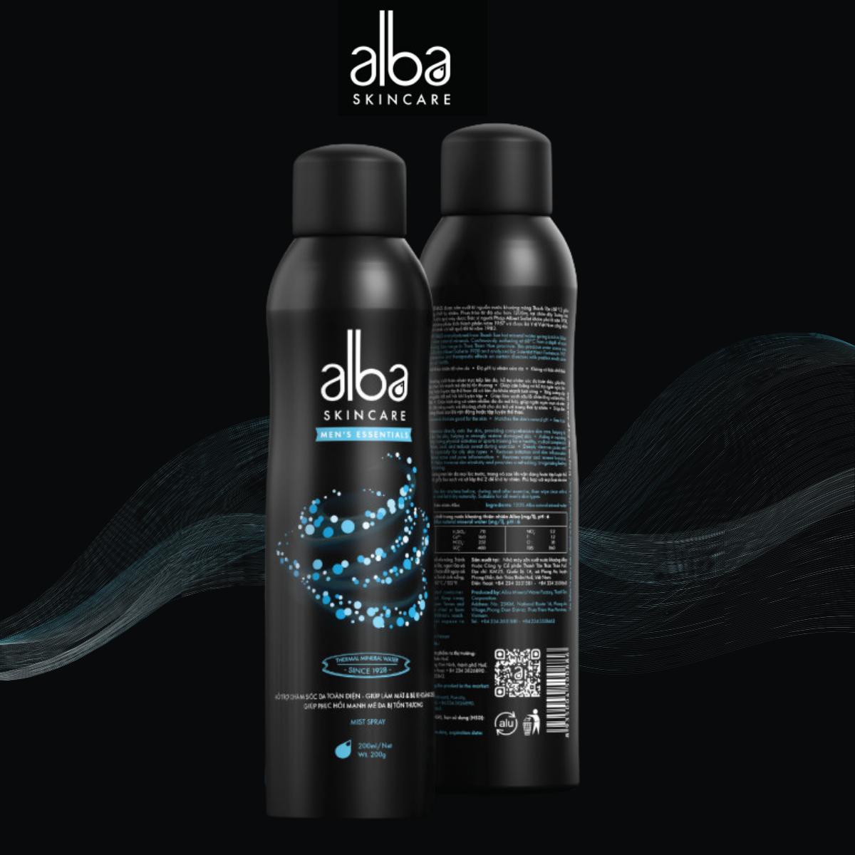 Xịt khoáng Dành Cho Nam ALBA MEN'S ESSENTIALS