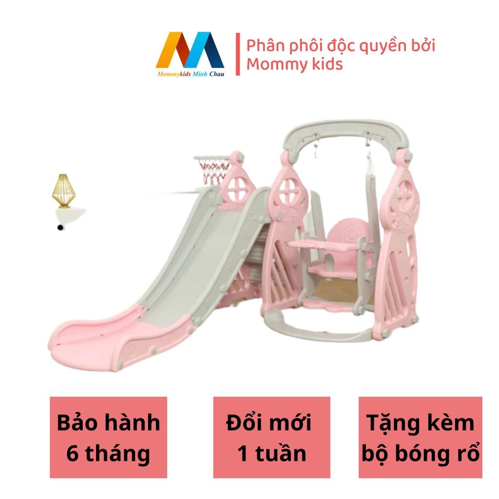 Cầu Trượt Xích Đu MOMMYKIDS MINH CHÂU MẪU VƯƠNG MIỆNG Cho Bé TỪ 1-7 TUỔI Loại 1