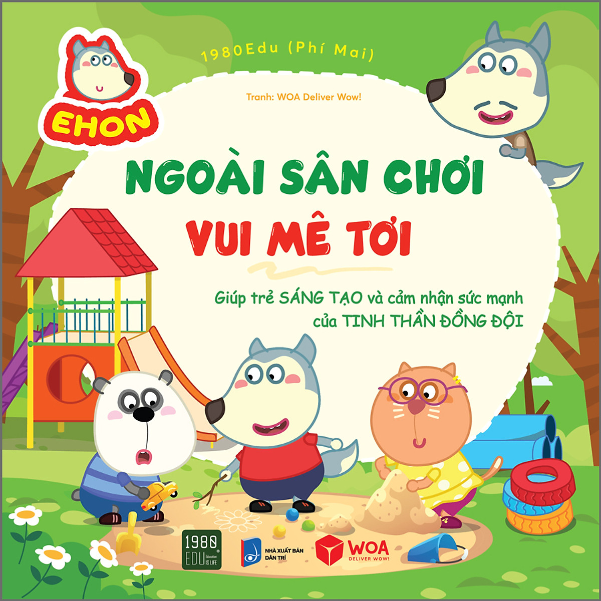 Sách Wolfoo Ehon - Ngoài sân chơi, vui mê tơi