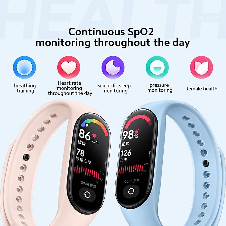 Đồng Hồ Thông Minh Xiaomi Mi Band 7 1.62" AMOLED Bluetooth 5.2 Với 120 Chế Độ Hỗ Trợ Luyện Tập đồng hồ thông minh-Hàng chính hãng