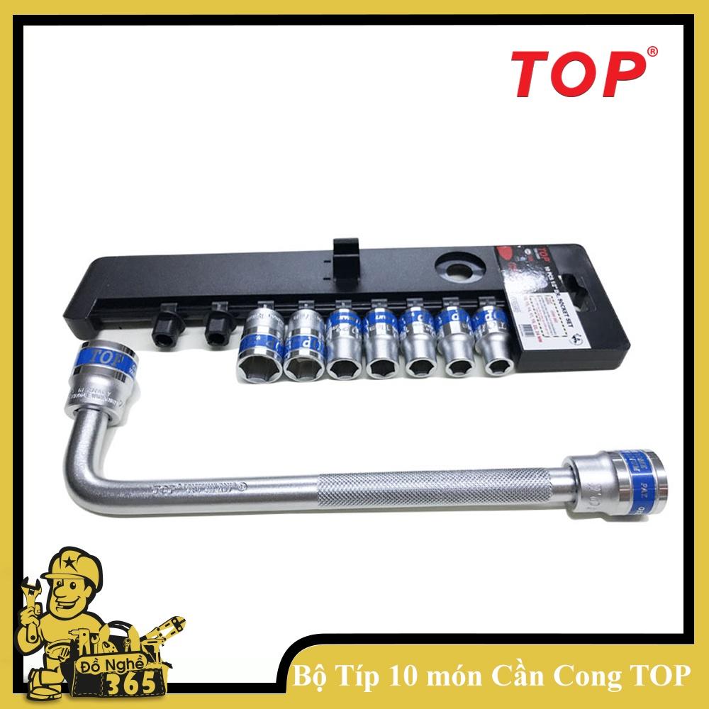 Bộ tuýp 10 chi tiết 1/2&quot; (Cần cong L) Top - TBS-12250