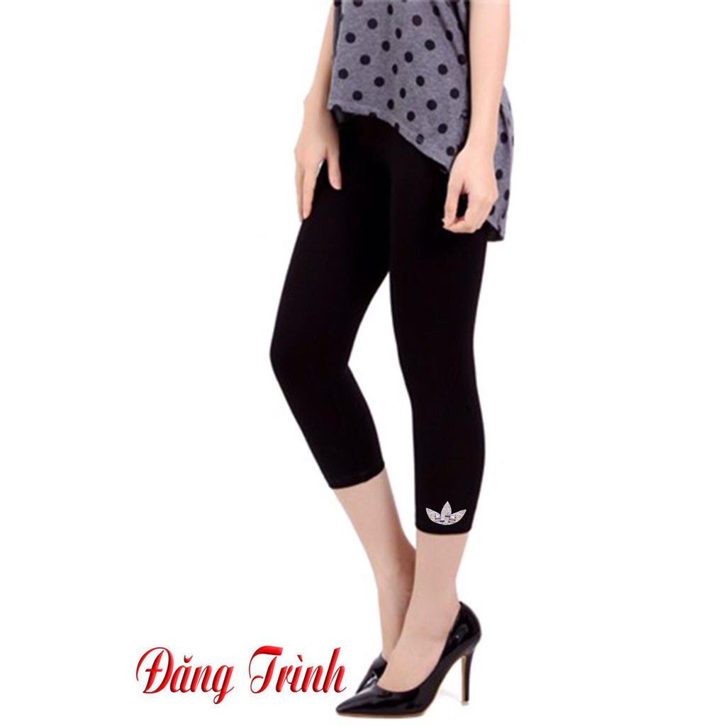 Quần Legging Lửng Dành Cho Bà Bầu Gấu Quần Phối Ren