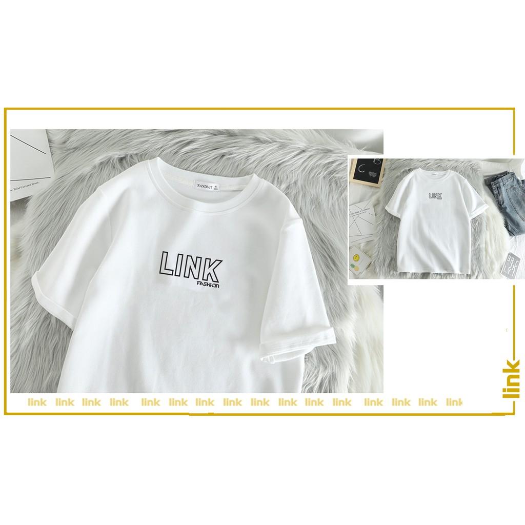 Áo thun LINK FASHION phong cách hàn quốc tay lỡ unisex