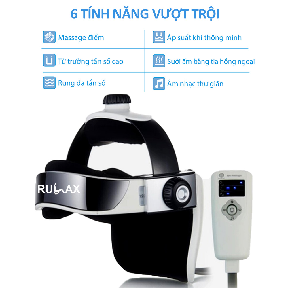 Máy Massage Đầu Thông Minh Bằng Khí Nén 3 Chế Độ RULAX
