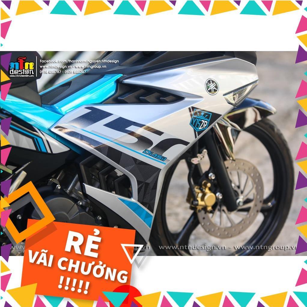 Tem Rời Exciter 150 Mẫu Y15ZR Bạc Xanh Đen