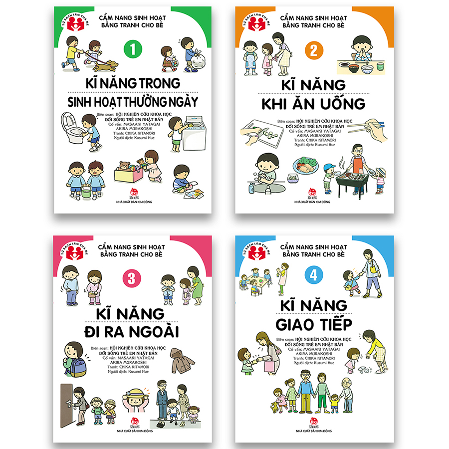 Combo Cẩm Nang Sinh Hoạt Bằng Tranh Cho Bé