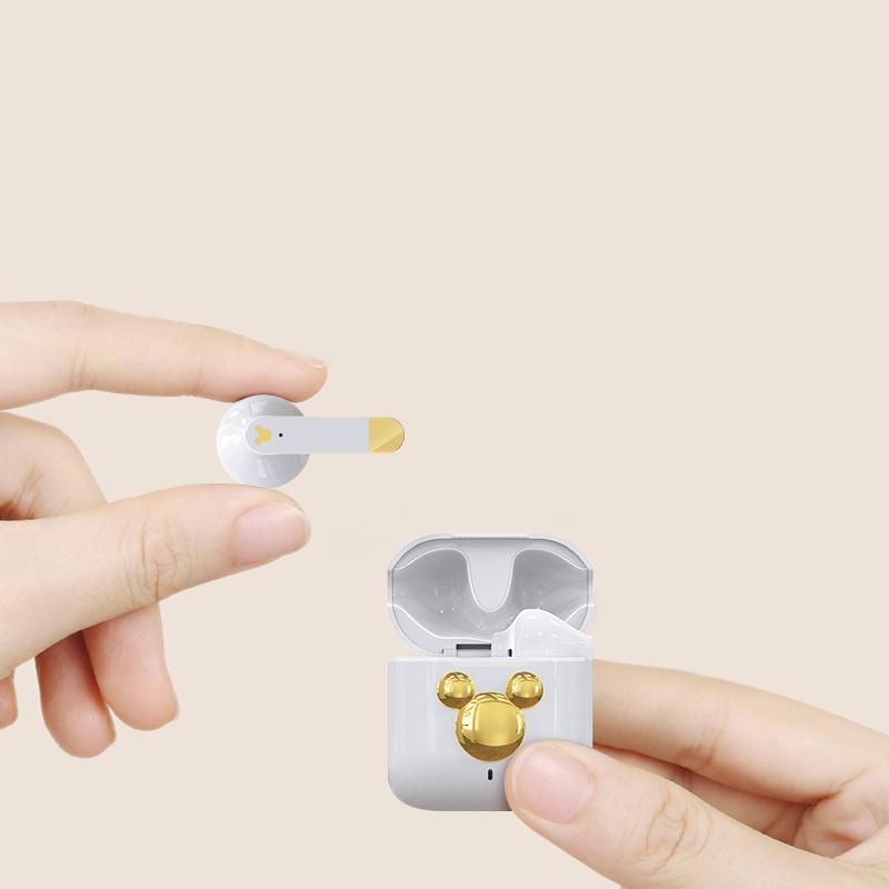 Tai nghe không dây Disney DS-E02 bluetooth type C, loại bỏ tiếng ồn, chống thấm nước, thiết kế sang trọng