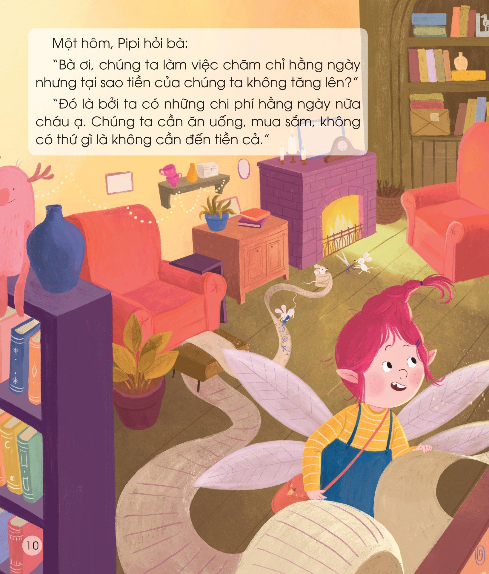 Sách - Kỹ Năng Quản Lý Tài Chính Đầu Đời Cho Trẻ - Kiếm Tiền Thông Minh - Tiêu Tiền Đúng Cách - Hành Trình Đầu Tư Chứng Khoán Của Pipi