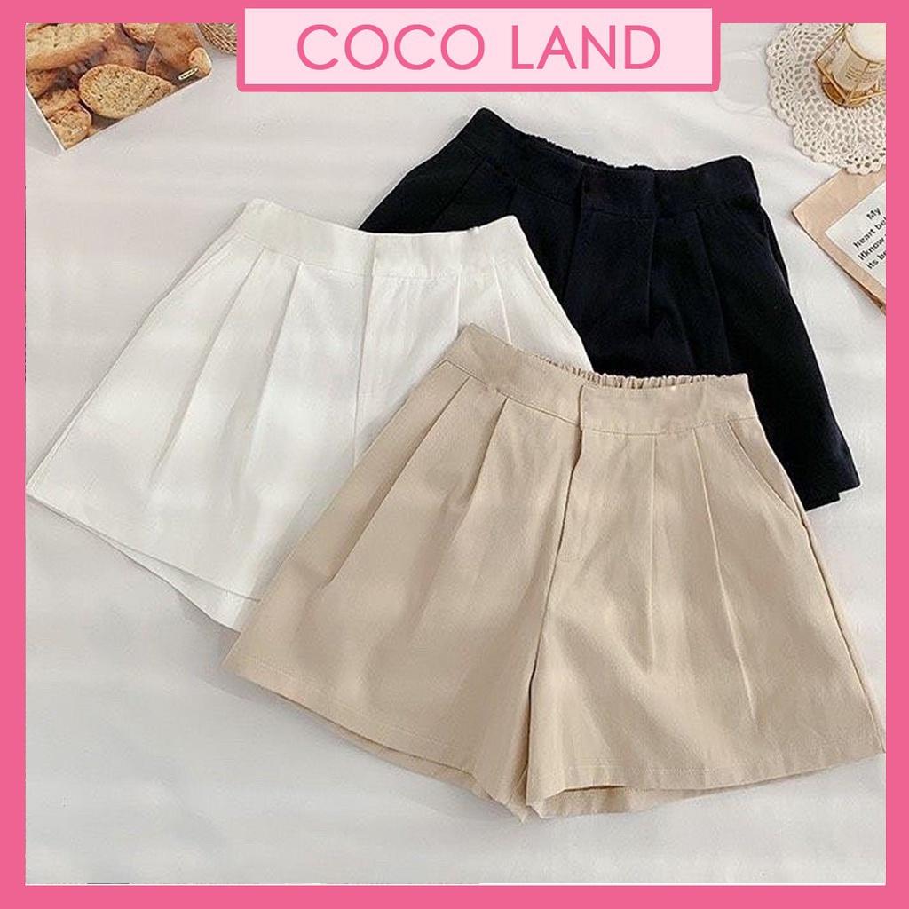 Quần short đũi_quần đùi đũi dáng váy siêu hot_m068 ulzzang nữ tính, mầu đen, trắng, be, nâu tây, cocoland