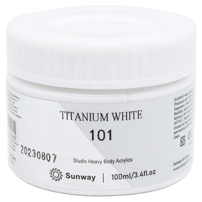 Tuýp Màu Vẽ Acrylic 100 ml - Sunway No.101 - White