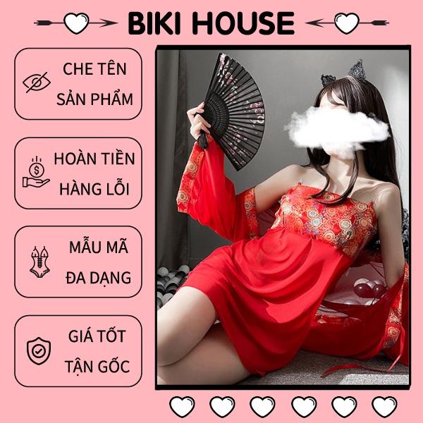 Cosplay cổ trang Trung Quốc ren họa tiết sexy đáng yêu váy ngủ kèm áo choàng cổ điển / chụp ảnh cosplay BIKI HOUSE N784