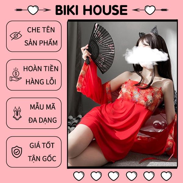 Cosplay cổ trang Trung Quốc ren họa tiết sexy đáng yêu váy ngủ kèm áo choàng cổ điển / chụp ảnh cosplay BIKI HOUSE N784