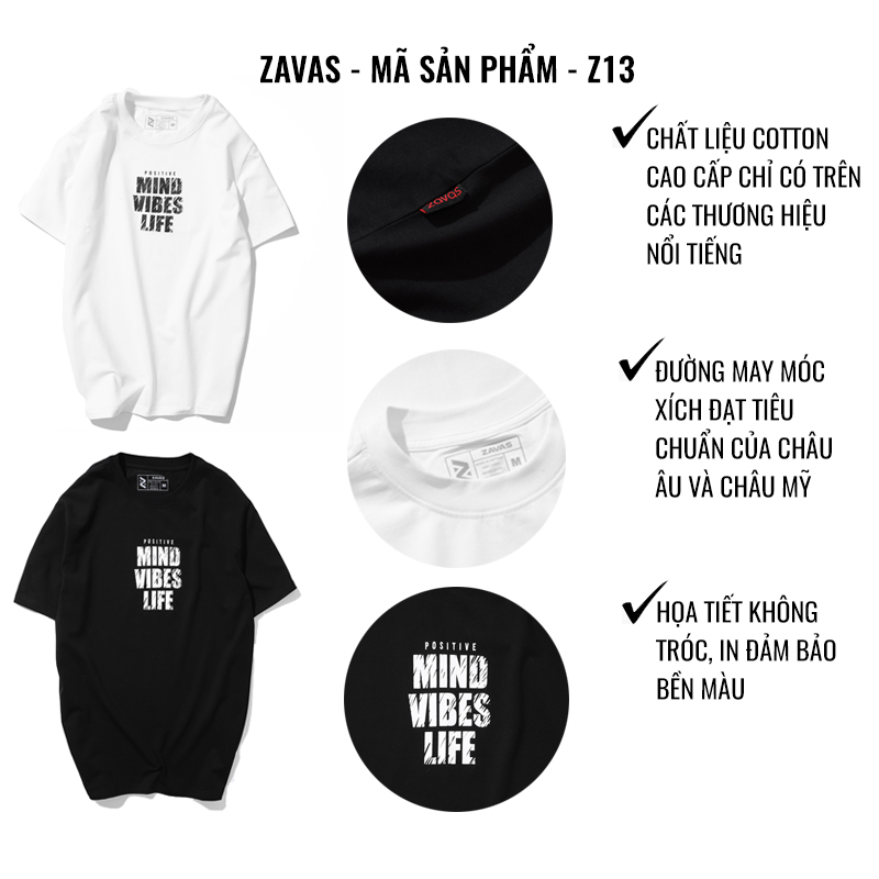 Áo thun nam cổ tròn cao cấp ngắn tay đẹp chất vải cotton co giãn 4 chiều thoáng mát ZAVAS Z13