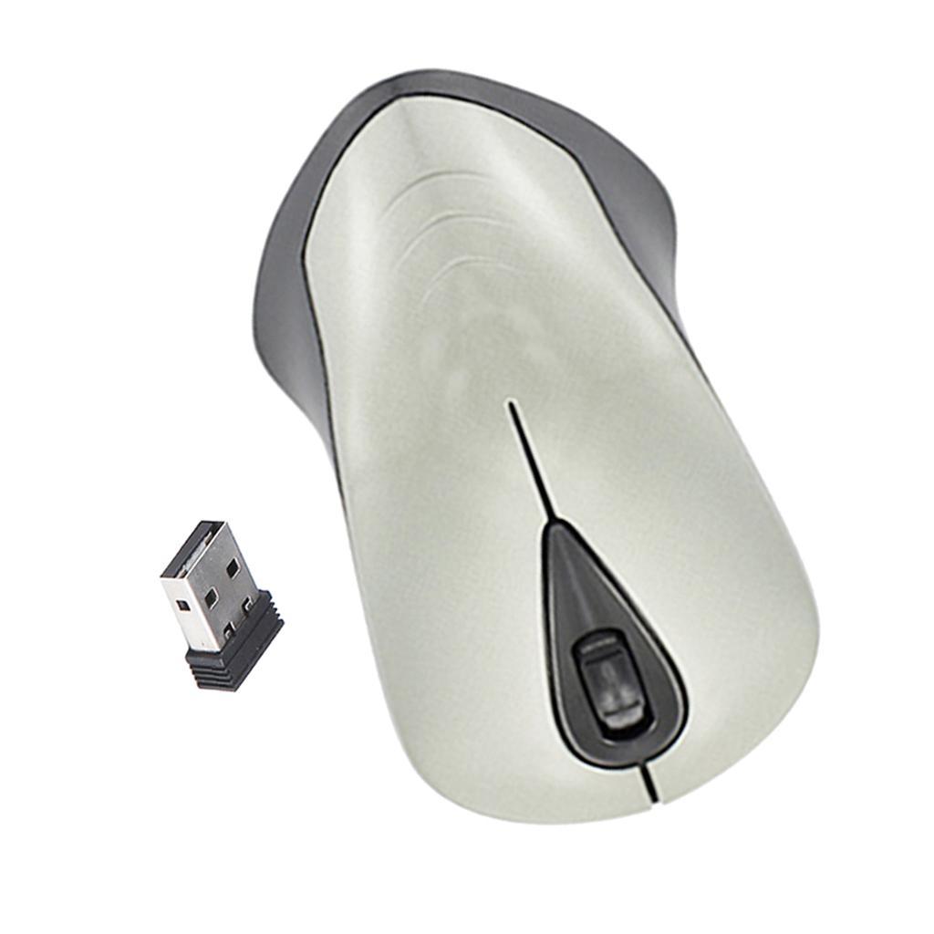 USB Optical Wireless Mouse 2.4G 1200 DPI For Computer Laptop Netbook Silver