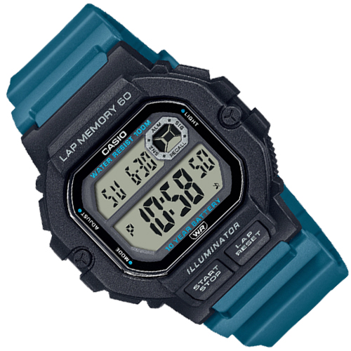 Casio WS-1400H-3AVDF – Nam – Kính nhựa – Quartz – Dây Cao Su – Mặt Số 44.5mm