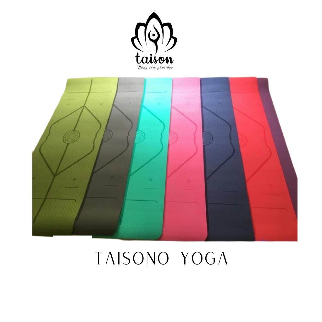 Thảm Tập Yoga Chống Trượt 1 Lớp Dày 8mm Chất Liệu Cao Su Non TPE Cao Cấp YOGA CAT