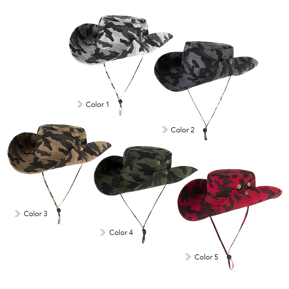 Mũ Boonie Camo Vành Rộng Để Săn Bắn Câu Cá Ngoài Trời Nắng