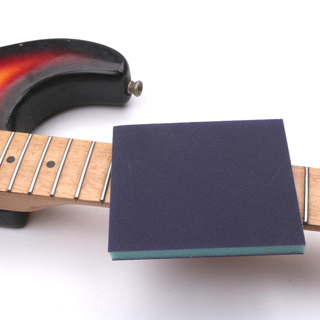 Xốp Đàn Guitar Giấy Nhám Khối Dây Đàn Guitar Giấy Nhám Đàn Guitar Đánh Bóng Dụng Cụ