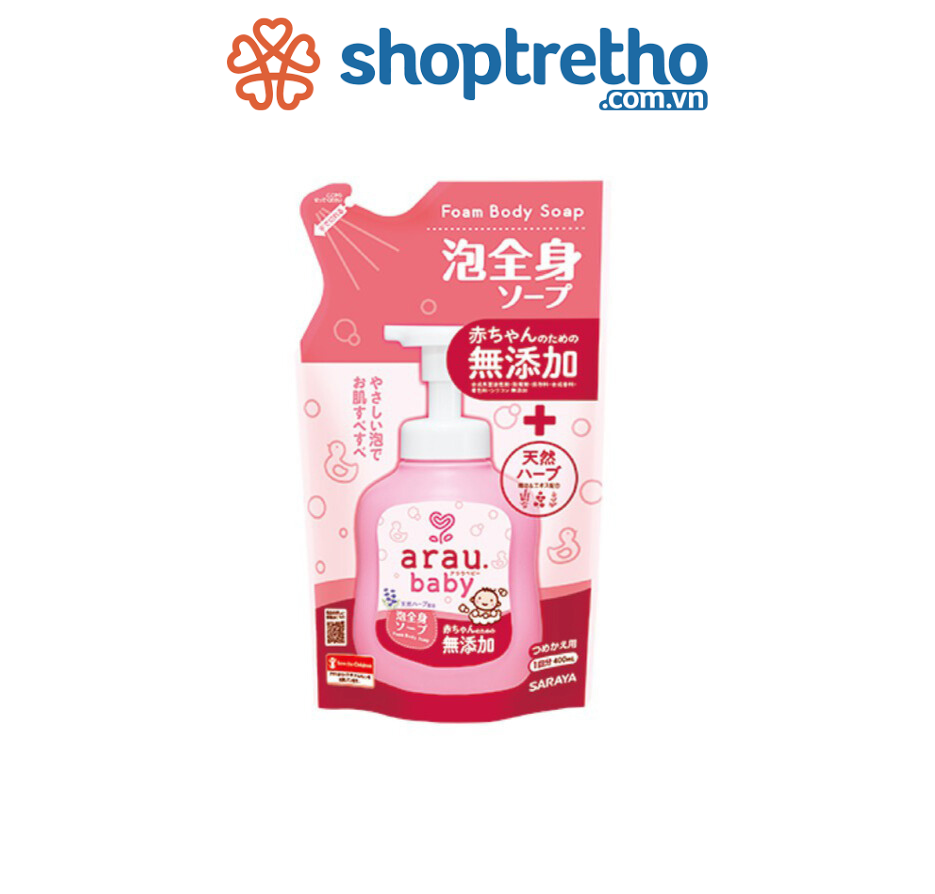 Tắm gội Arau Baby 400ml (dạng túi)