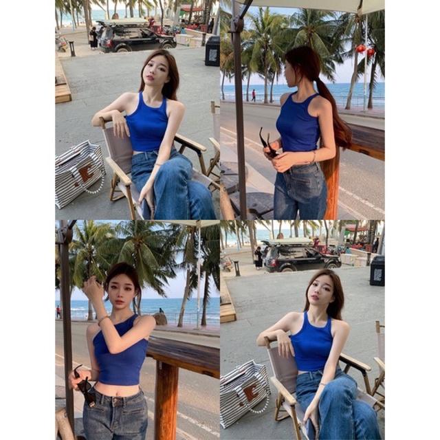 Áo 3 lỗ Sunny Top trendy nhiều màu chất bo gân