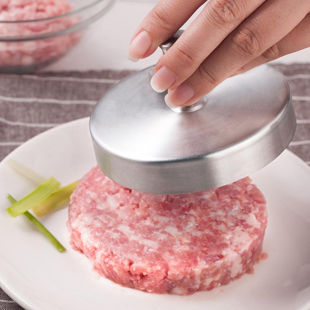 Non-Stick Patty Beef Burger Hamburger Press Maker 9.5cm Dia. Stainless Steel