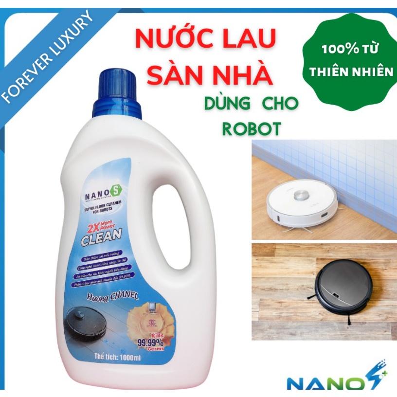 Dung dịch lau sàn diệt khuẩn nano dành cho Robot - chiết suất 100% thiên nhiên 1000ml