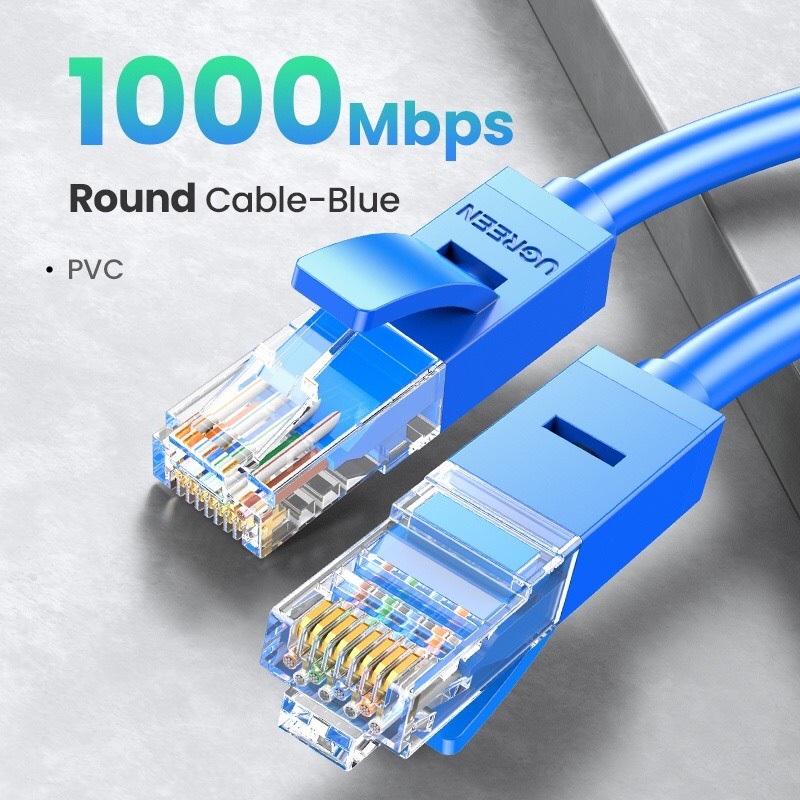 Ugreen UG15997NW102TK 1.5M cat6 Màu Xanh Cáp mạng Lan Gigabits 26AWG - HÀNG CHÍNH HÃNG