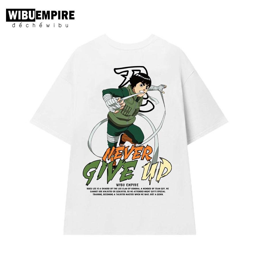 Áo Thun Form Rộng NARUTO ROCK LEE | Anime Naruto - Áo Phông Unisex