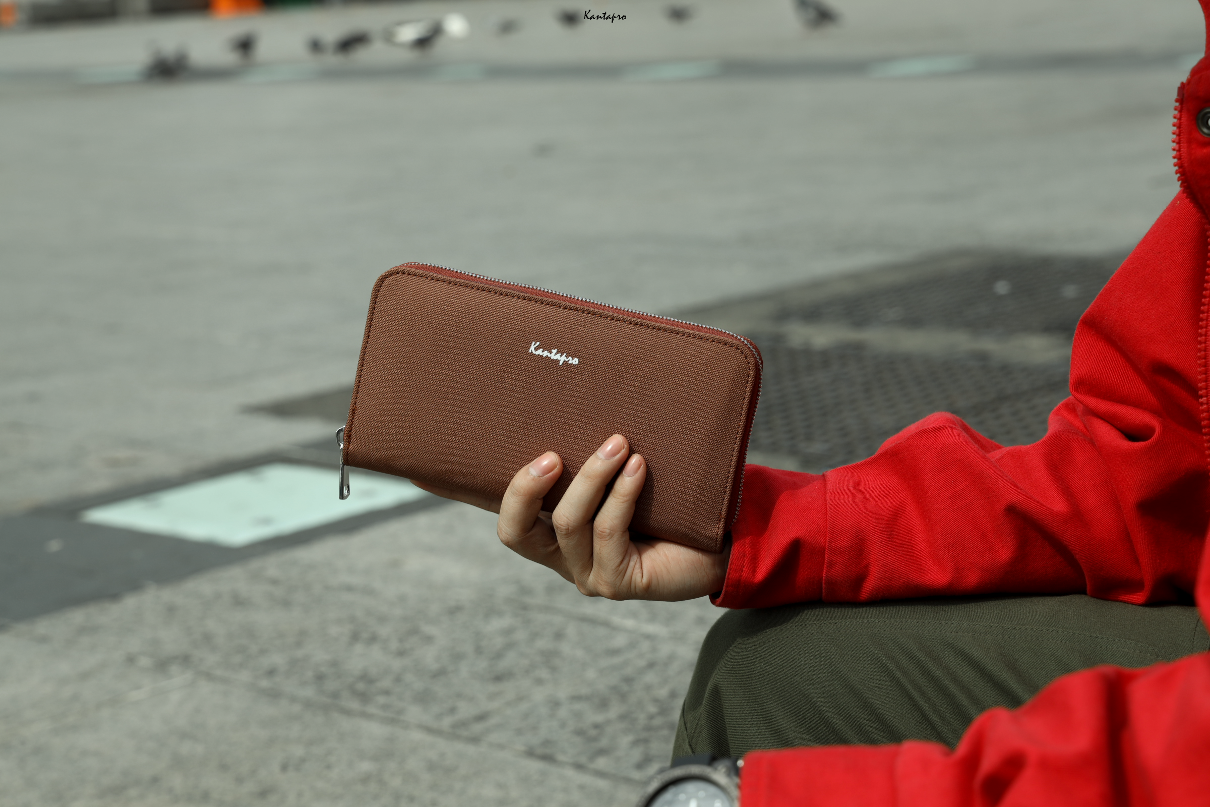 Ví Nam dài chất vải Polyester KANTAPRO - Zipper Wallet